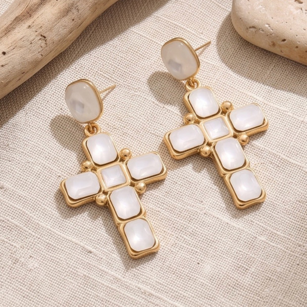 boucles d'oreilles daisy